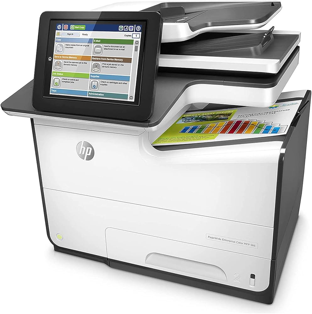 00129 -- 000 (626) HP PAGEWIDE ENTERPRISE COLOR 586 MFP STAMPANTE INCHIOSTRO MULTIFUNZIONE A4 COLORI WIFI INKJET - immagine 1