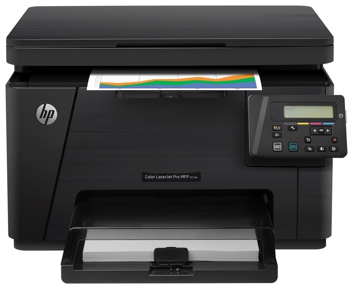 184 -- 000 (72) HP LASERJET PRO M176N STAMPANTE LASER MULTIFUNZIONE A4 COLORI RETE - immagine 1