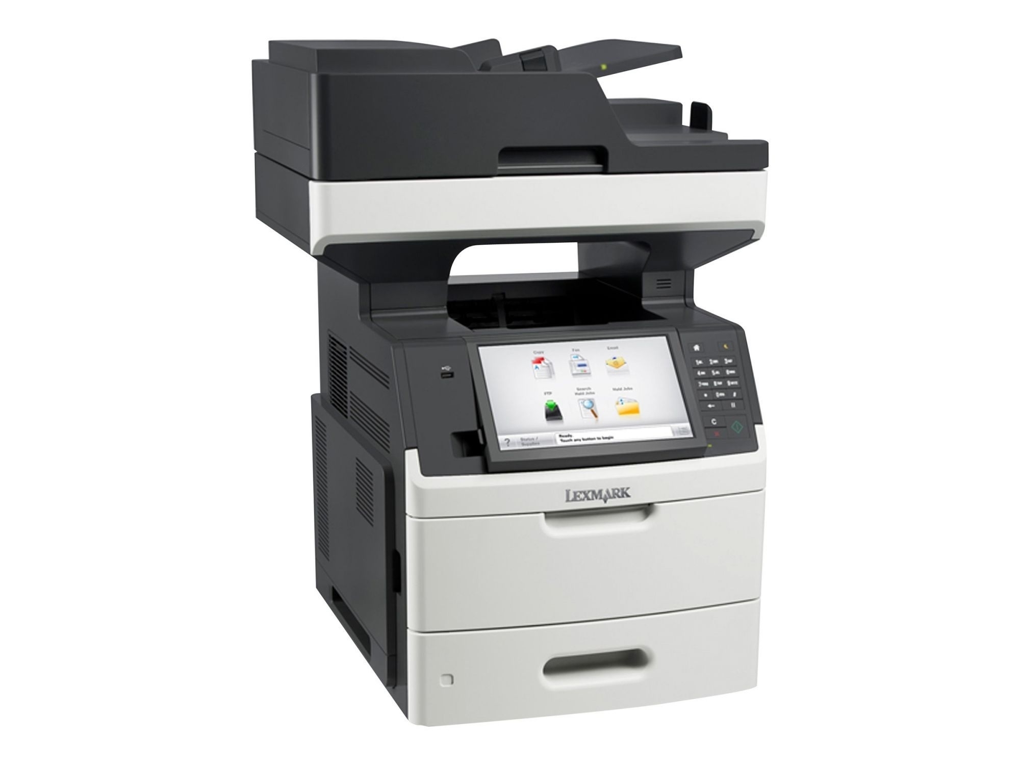 30 -- 000 (198) LEXMARK MX711DE STAMPANTE LASER MULTIFUNZIONE A4 BN RETE F-R SEMINUOVA 70ppm - immagine 1