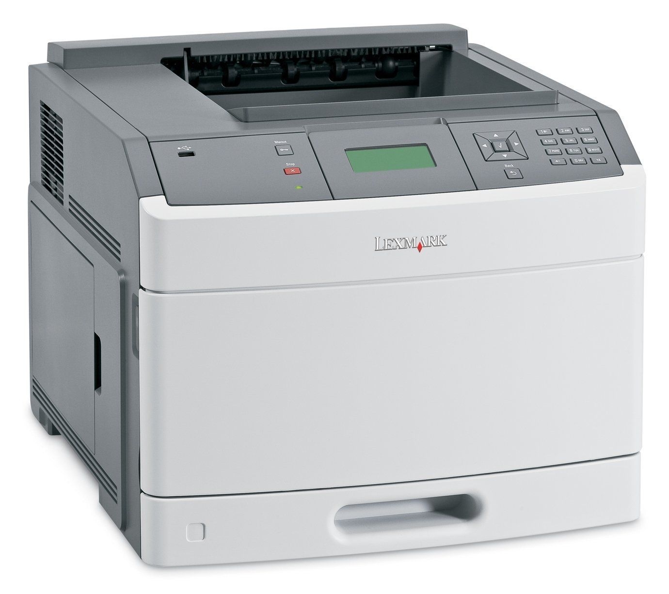 436 -- 000 (203) LEXMARK T654DN STAMPANTE LASER A4 BIANCO NERO RETE FRONTE RETRO 50PPM - immagine 1